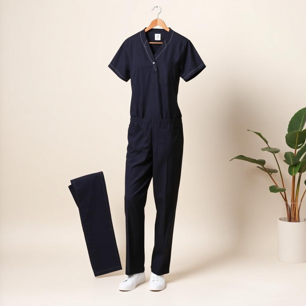 Poly-Cotton maid uniform sample