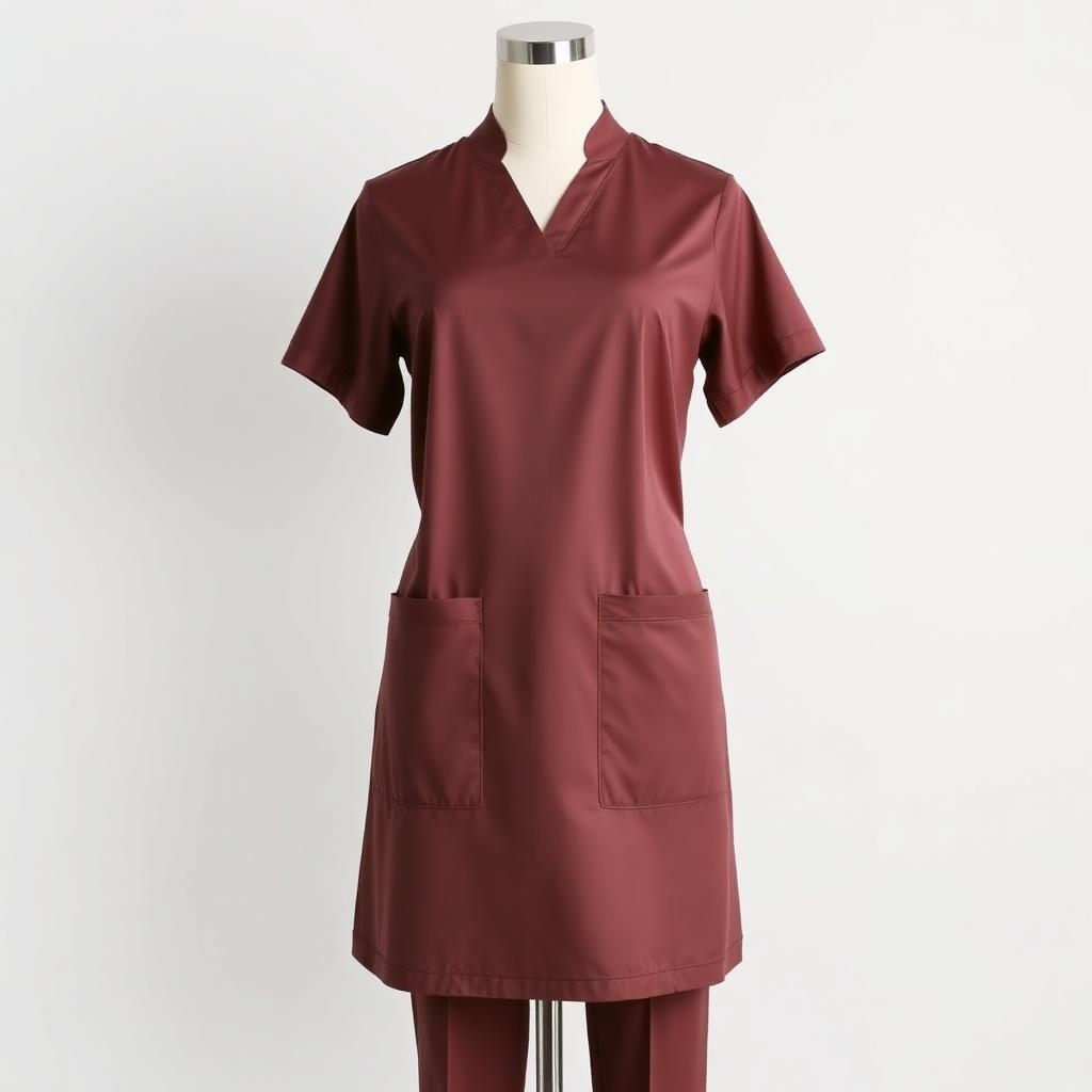 Poly-Viscose maid uniform sample