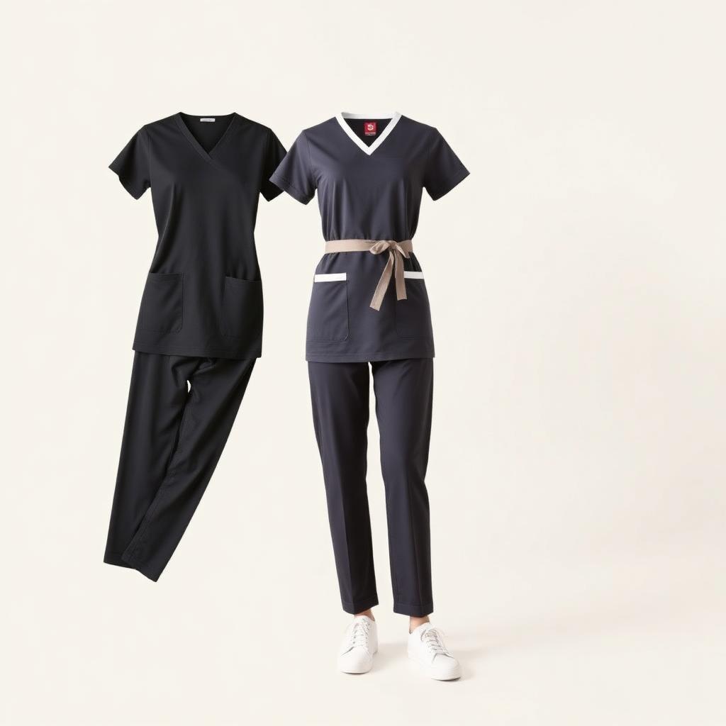 Stretch Cotton maid uniform sample